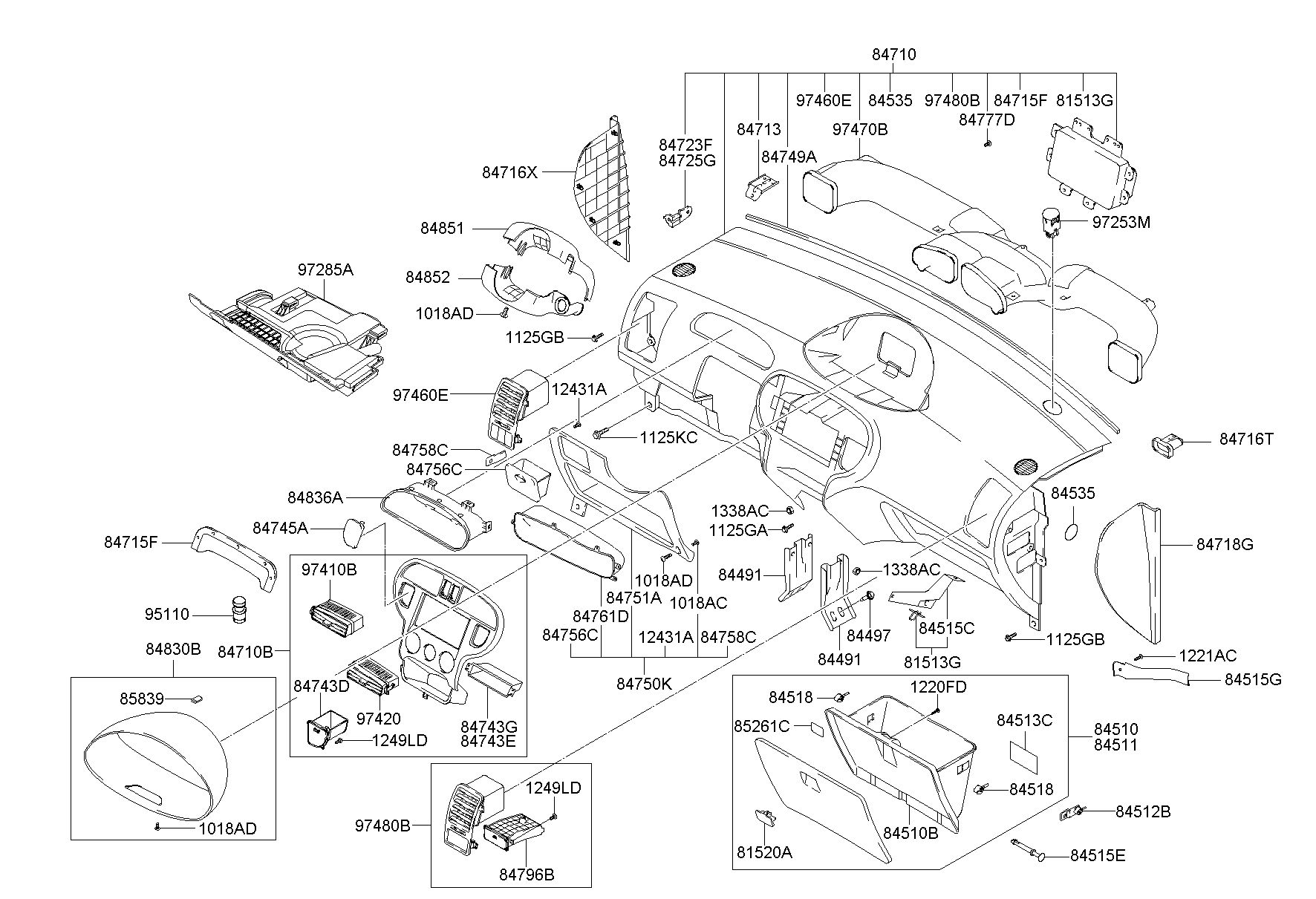 HYUNDAI (HS), LAVITA 06, BRACKET-CTR SUPPORT FLR MTG, 8449117400 (84491 -17400)