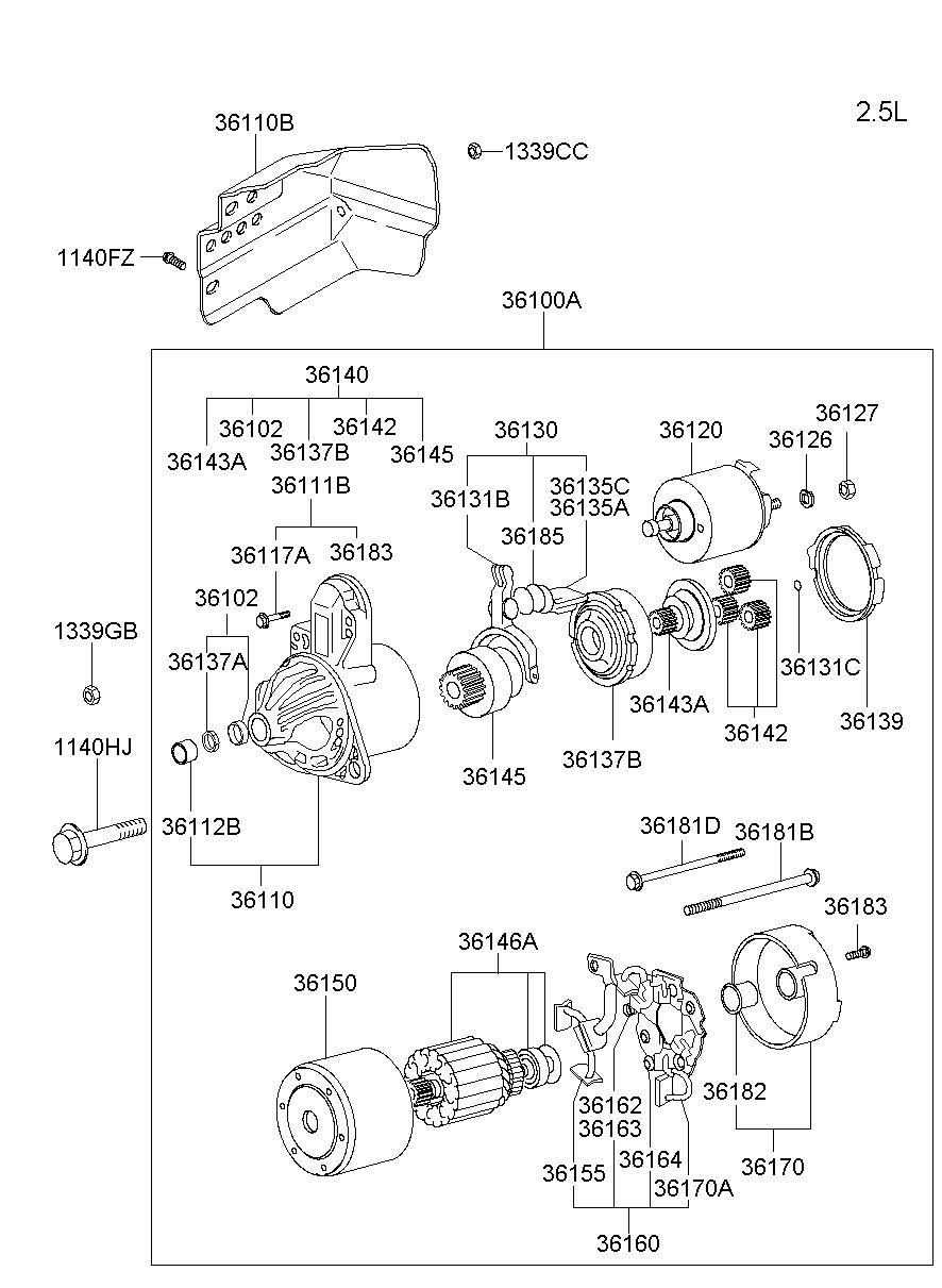 36131B