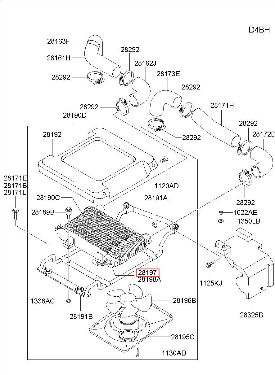 HYUNDAI (HS), STAREX 97, SW ASSY-AIR TEMP(I/COOLER), 281974A200 